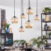 Koyoto hanging light, globe light, pendant light Amber, 6-light sources