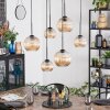 Koyoto hanging light, globe light, pendant light Amber, 6-light sources