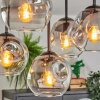 Ripoll ceiling light, globe light clear, Smoke-coloured, 5-light sources