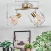 Saire ceiling light, ceiling spotlight chrome, brass, 2-light sources