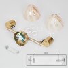 Saire ceiling light, ceiling spotlight chrome, brass, 2-light sources