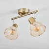 Saire ceiling light, ceiling spotlight chrome, brass, 2-light sources