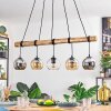 Koyoto hanging light, globe light, pendant light Ecru, black, 5-light sources