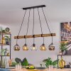 Koyoto hanging light, globe light, pendant light Ecru, black, 5-light sources