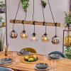 Koyoto hanging light, globe light, pendant light Ecru, black, 5-light sources