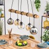 Koyoto hanging light, globe light, pendant light Ecru, black, 5-light sources