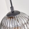Koyoto hanging light, globe light, pendant light Ecru, black, 5-light sources