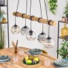 Koyoto hanging light, globe light, pendant light Ecru, black, 5-light sources