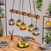Koyoto hanging light, globe light, pendant light Ecru, black, 5-light sources
