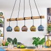 Koyoto hanging light, globe light, pendant light Ecru, black, 5-light sources