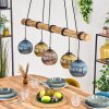Koyoto hanging light, globe light, pendant light Ecru, black, 5-light sources