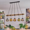 Koyoto hanging light, globe light, pendant light Ecru, black, 5-light sources