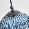 Koyoto hanging light, globe light, pendant light Ecru, black, 5-light sources