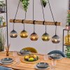 Koyoto hanging light, globe light, pendant light Ecru, black, 5-light sources