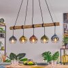 Koyoto hanging light, globe light, pendant light Ecru, black, 5-light sources