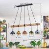Koyoto hanging light, globe light, pendant light Ecru, black, 5-light sources