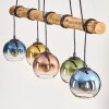 Koyoto hanging light, globe light, pendant light Ecru, black, 5-light sources