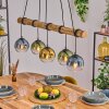 Koyoto hanging light, globe light, pendant light Ecru, black, 5-light sources