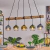 Koyoto hanging light, globe light, pendant light Ecru, black, 5-light sources