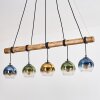 Koyoto hanging light, globe light, pendant light Ecru, black, 5-light sources