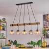 Koyoto hanging light, globe light, pendant light Ecru, black, 5-light sources