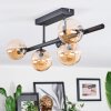Chehalis ceiling light, globe light Amber, 5-light sources