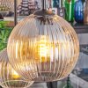 Koyoto hanging light, globe light, pendant light Amber, clear, 6-light sources