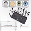 Koyoto hanging light, globe light, pendant light Amber, blue, chrome, green, Smoke-coloured, 6-light sources