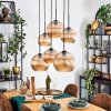Koyoto hanging light, globe light, pendant light Amber, 6-light sources