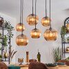 Koyoto hanging light, globe light, pendant light Amber, 6-light sources