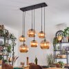 Koyoto hanging light, globe light, pendant light Amber, 6-light sources