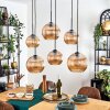 Koyoto hanging light, globe light, pendant light Amber, 6-light sources