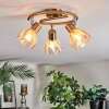 Saire ceiling light, ceiling spotlight chrome, brass, 3-light sources