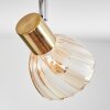 Saire ceiling light, ceiling spotlight chrome, brass, 3-light sources