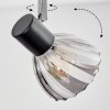 Saire ceiling light, ceiling spotlight chrome, black, 3-light sources