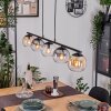 Koyoto hanging light, globe light, pendant light Amber, clear, Smoke-coloured, 5-light sources