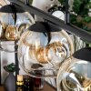 Ripoll hanging light, globe light, pendant light Amber, clear, 5-light sources