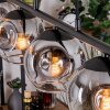 Ripoll hanging light, globe light, pendant light clear, Smoke-coloured, 5-light sources
