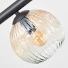 Ripoll ceiling light, globe light Amber, clear, Smoke-coloured, 8-light sources