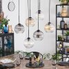 Koyoto hanging light, globe light, pendant light Amber, clear, Smoke-coloured, 6-light sources