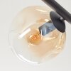 Ripoll ceiling light, globe light Amber, clear, Smoke-coloured, 5-light sources