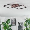 Brina ceiling light LED brown, 1-light source