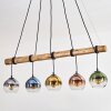 Koyoto hanging light, globe light, pendant light Ecru, black, 5-light sources