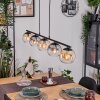 Koyoto hanging light, globe light, pendant light Amber, clear, Smoke-coloured, 5-light sources