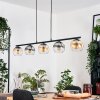 Koyoto hanging light, globe light, pendant light Amber, clear, Smoke-coloured, 5-light sources
