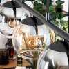 Koyoto hanging light, globe light, pendant light Amber, clear, Smoke-coloured, 5-light sources