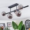 Chehalis ceiling light, globe light Smoke-coloured, 5-light sources