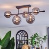 Chehalis ceiling light, globe light Smoke-coloured, 5-light sources