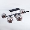 Chehalis ceiling light, globe light Smoke-coloured, 5-light sources