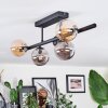 Chehalis ceiling light, globe light Amber, Smoke-coloured, 5-light sources